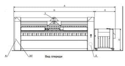 Каландр гладильный ширина глажения 3170 мм автоматическая подача складывание штабелирование IC44832 FFS Прессы гладильные #3